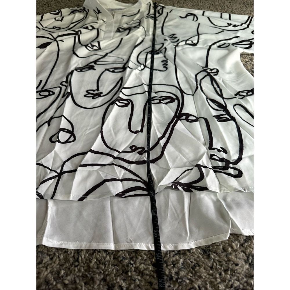 Beautiful abstract, oversize tunic, blouse, half sleeve. New w tags xl - Picture 7 of 13